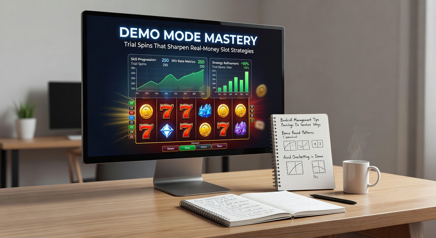 Close-up of slot demo screen displaying bonus round activation, paylines, and RTP stats during a trial session