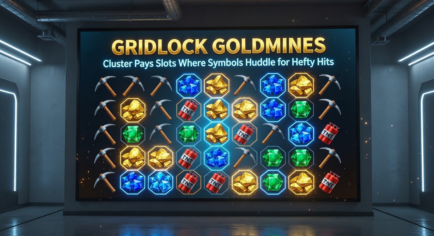 Explosive cluster formation in a cluster pays slot, with symbols exploding and new ones tumbling in for chained payouts
