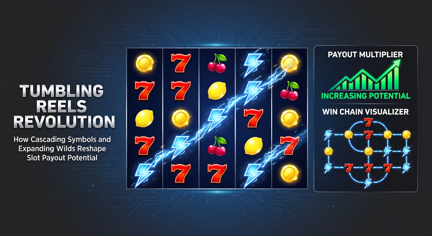 Close-up of expanding wild symbols covering multiple reels in a cascading slot game, with multipliers building during chain wins