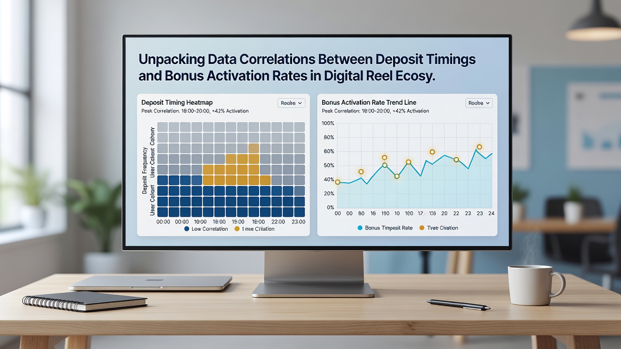 Infographic illustrating correlations between player deposit hours and bonus trigger success in online casinos
