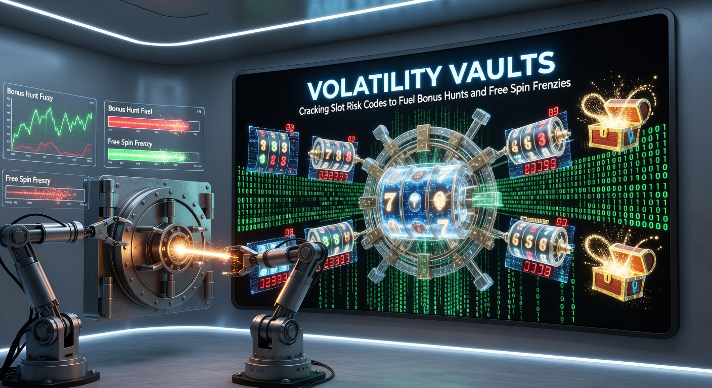 High-volatility slot screen showing massive multipliers on free spins, with vault-like bonus symbols cracking open for frenzy payouts